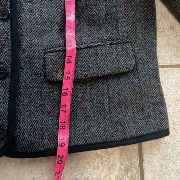J.Crew Wool-blend Herringbone Lady Jacket Heathered Grey Herringbone - Picture 14 of 15